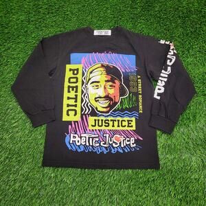 Tupac-Shakur Pop-Art Shirt Womens Small 17x23 Black